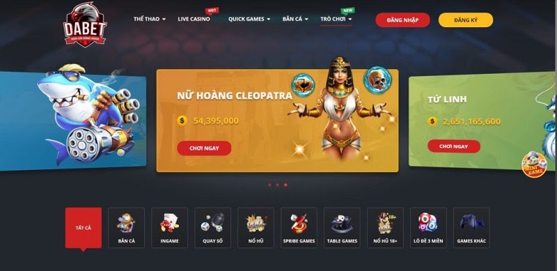 Nhà cái Dabet - Siêu phẩm nhà cái cá cược xứ Cờ Hoa