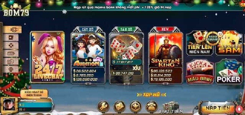 Bom79 Club – Bom tấn giải trí đổi thưởng 2022